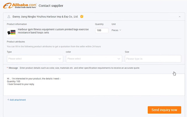 alibaba contact fournisseur